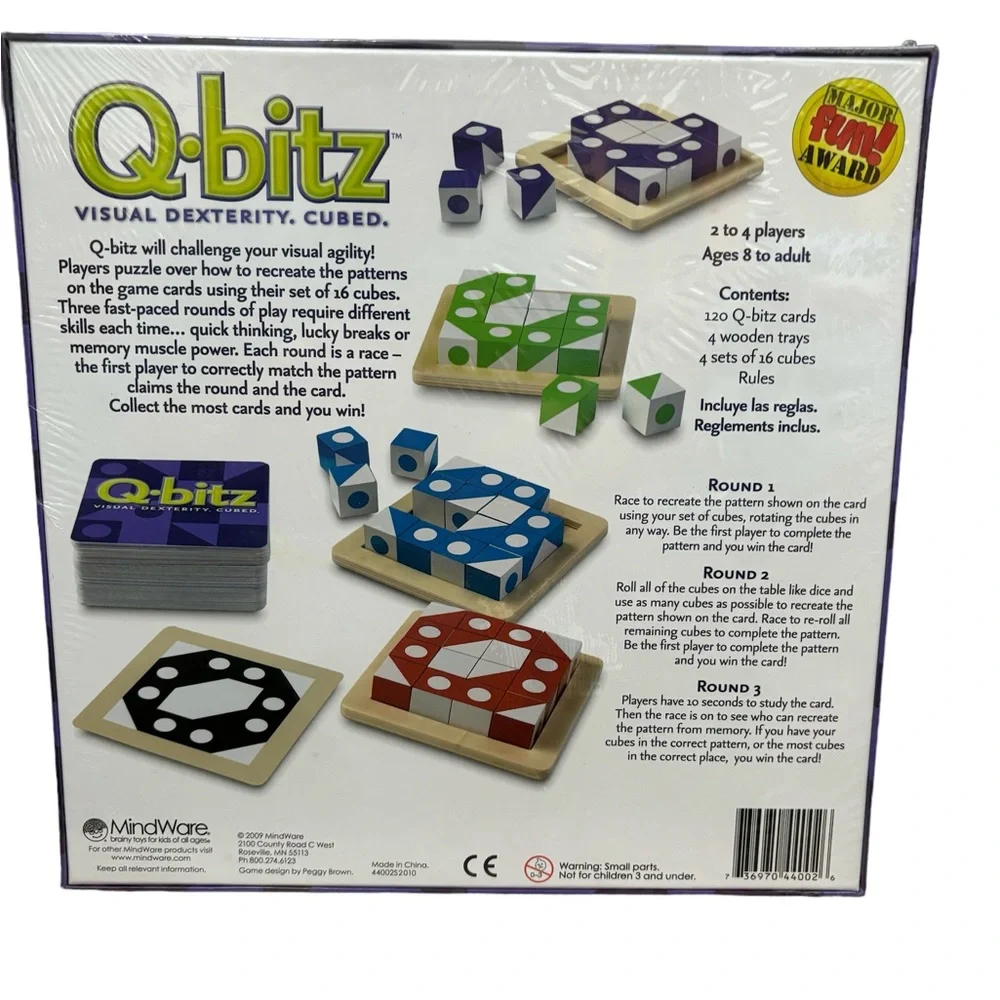 MindWare Q•bitz Visual‎ Dexterity Game